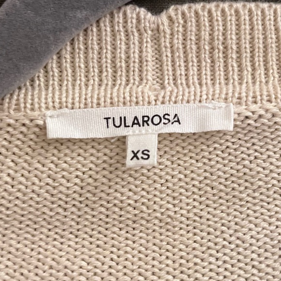 Tularosa Cream Ruffle Cardigan - Picture 2 of 4